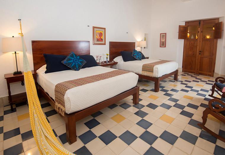 Habitación Clásica Interior con dos camas queen