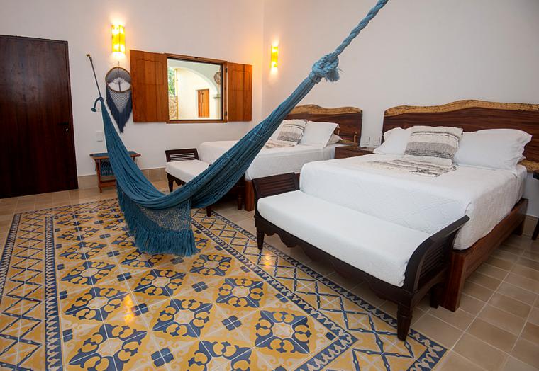 Habitación Superior con dos camas matrimoniales